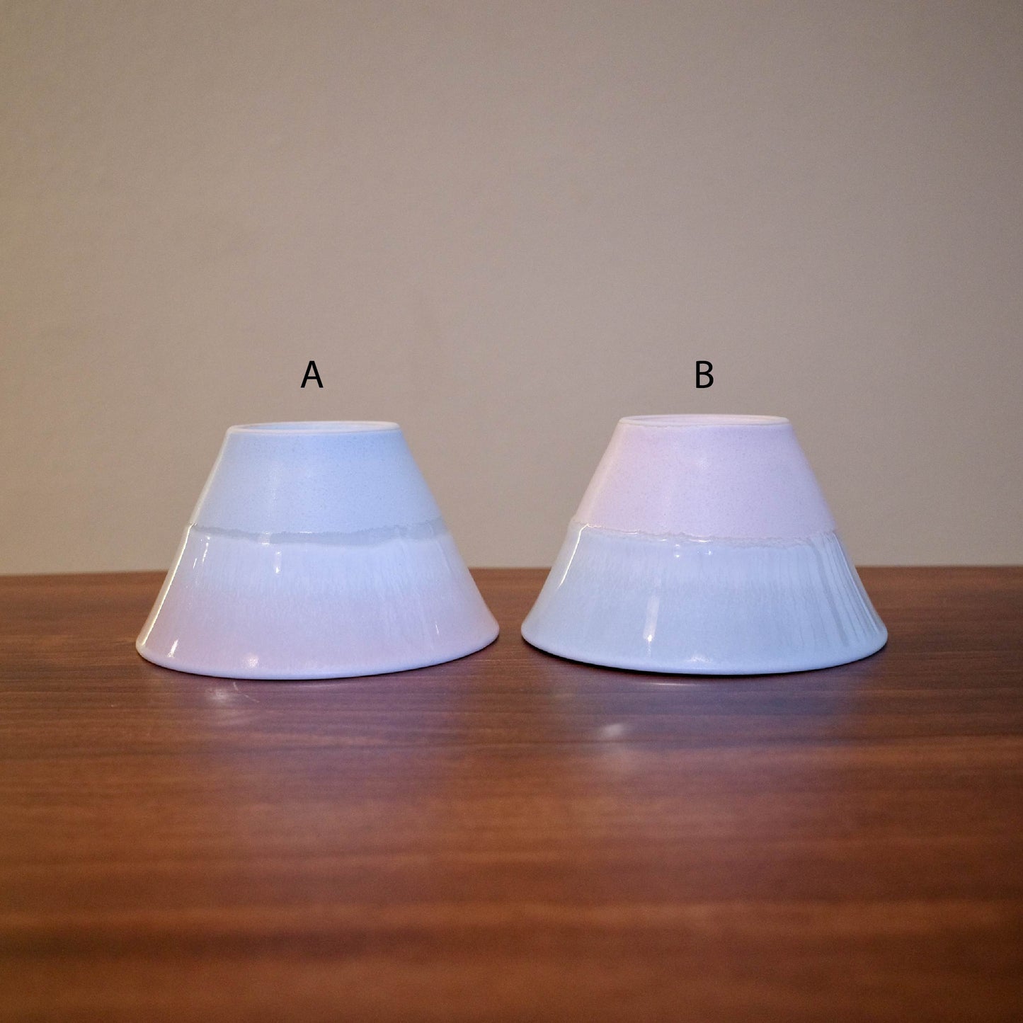 伸光窯 美濃燒 富士山 闊口杯