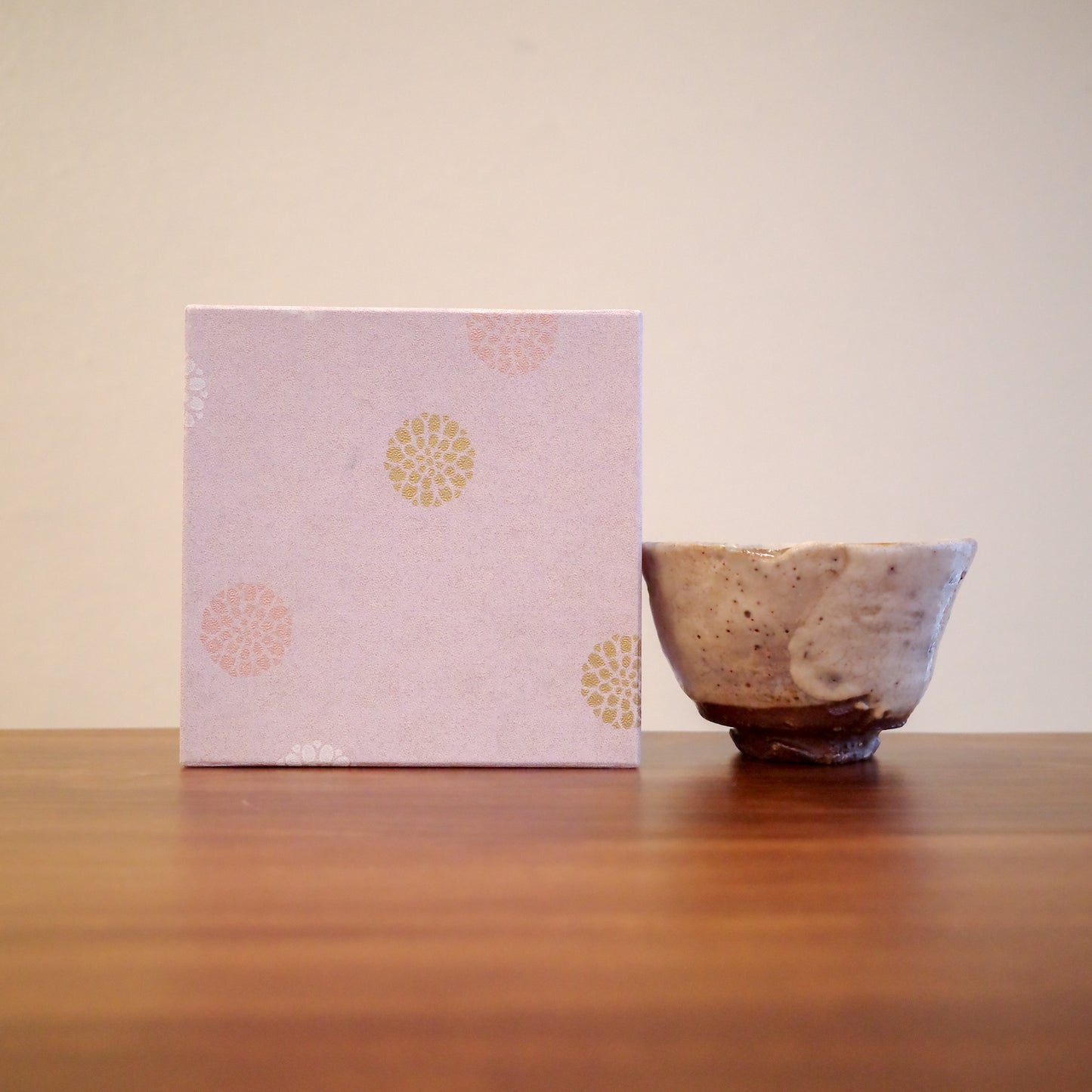 ✿ 作家物 手捻刷毛目茶碗 ❀