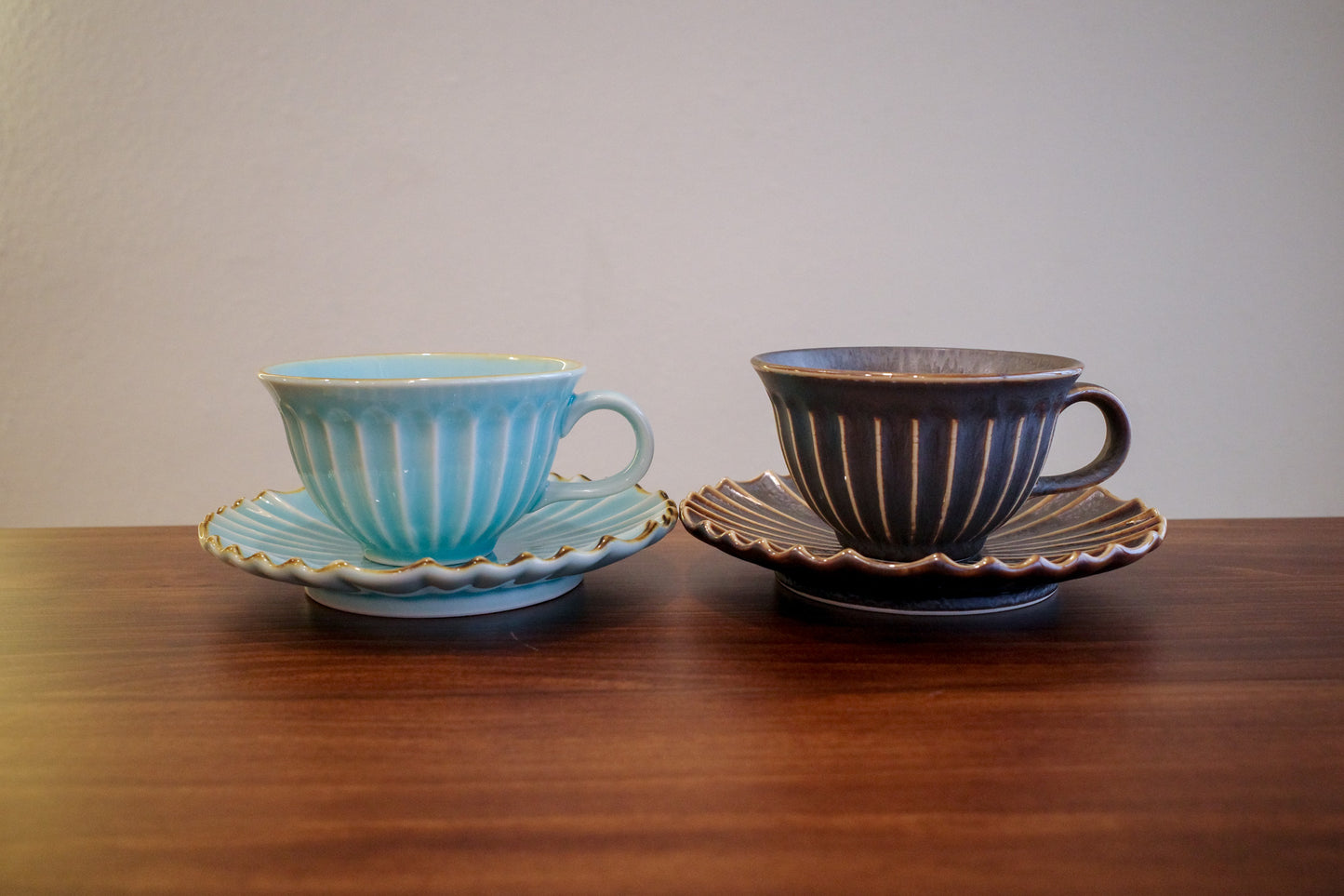 日本製 美濃燒 咖啡杯連底碟 (L)