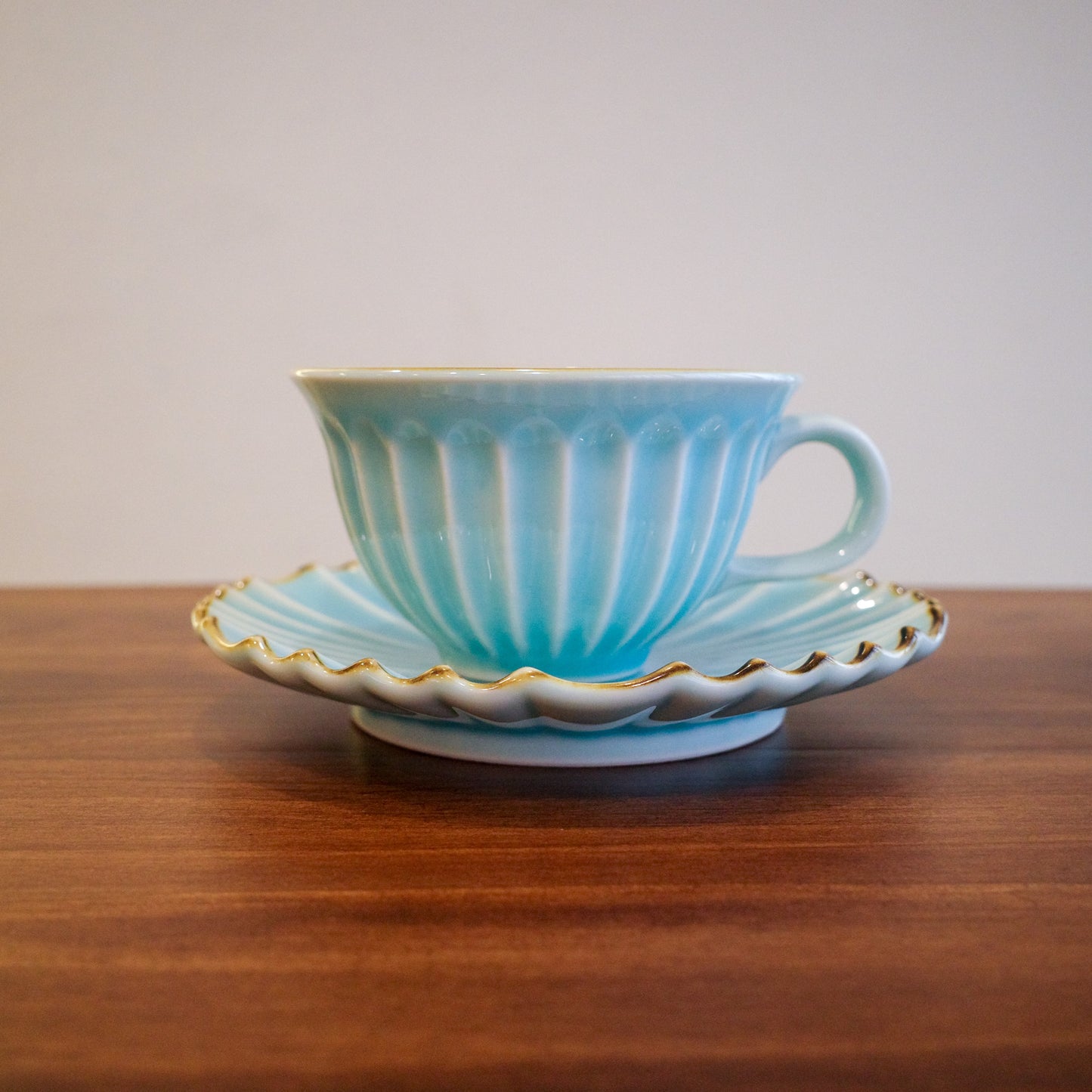 日本製 美濃燒 咖啡杯連底碟 (L)