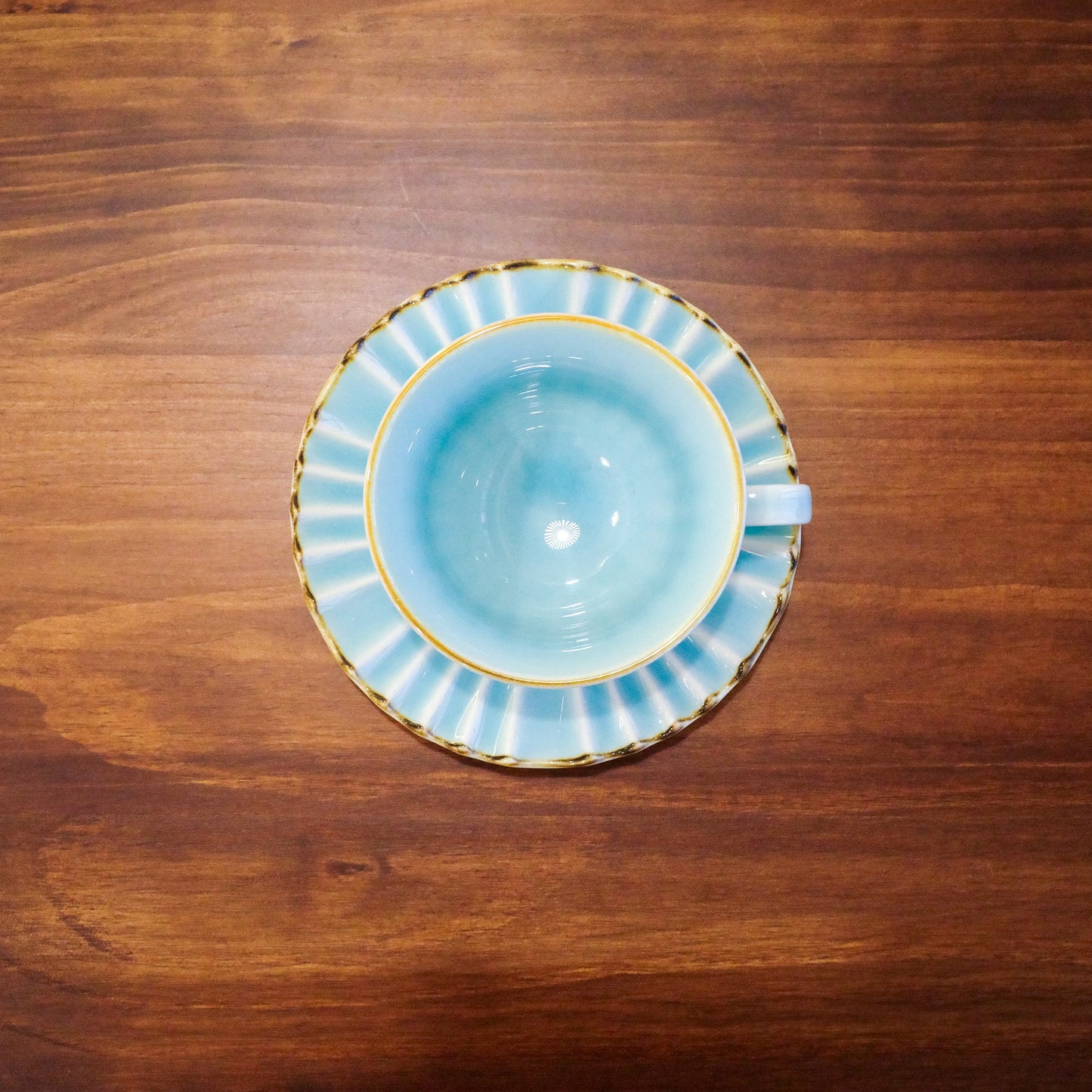 日本製 美濃燒 咖啡杯連底碟 (L)